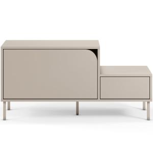 Meuble d'entrée 2 portes beige 120 cm