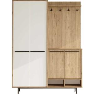 Meuble d'entrée avec placard à chaussures et patères sylvie…