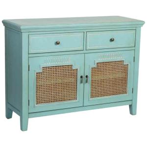 Meuble d'entrée en bois avec 2 portes et 2 tiroirs 106x38x7…