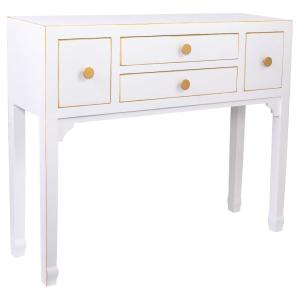 Meuble d'entrée en bois avec 4 tiroirs 95x26x78