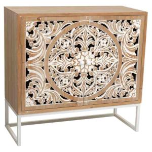 Meuble d'entrée en bois brun 85x35x80