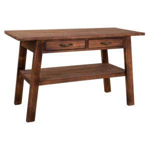 Meuble d'entrée en bois marron, 127x56x76 cm (h)