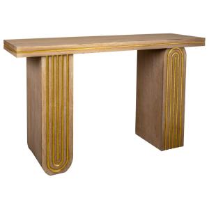 Meuble d'entrée en bois marron 140.5x40x81.5