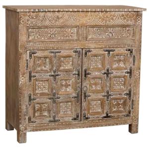 Meuble d'entrée en bois marron 92x40x90h