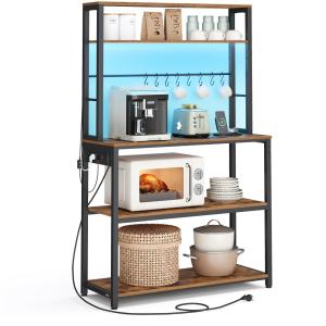 Meuble de cuisine avec multiprise  40 x 80 x 168,4 cm marro…