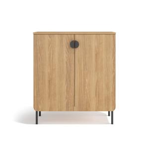 Meuble de rangement à chaussures chêne doré 90×80×34 cm…