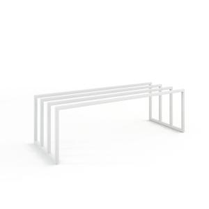 Meuble de rangement à chaussures en acier blanc, 80 x 30 cm