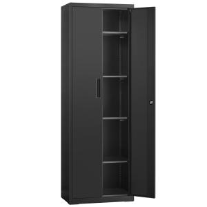 Meuble de rangement bureau en acier 5 niveaux doubles porte…