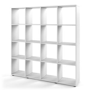 Meuble de rangement cube, Blanc 138.5 x 142.5cm