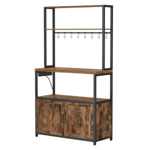 Meuble de rangement cuisine en métal 40 x 80 x 170 cm marro…