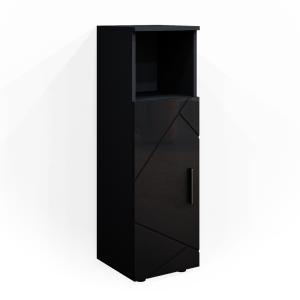 Meuble de rangement de salle de bain, Anthracite 30 x 95cm