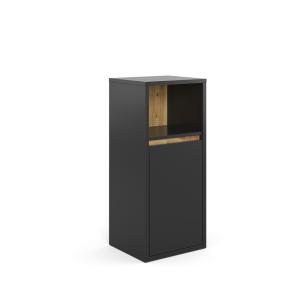 Meuble de rangement de salle de bain, Anthracite 38 x 80cm