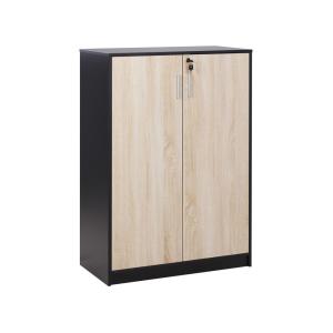 Meuble de rangement marron noir