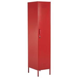Meuble de rangement métal rouge