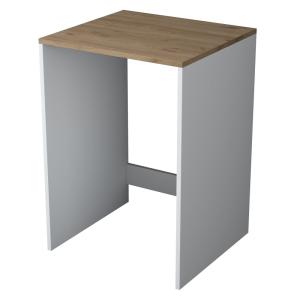 Meuble de rangement pour machine à laver marron et blanc