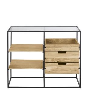 Meuble de rangement professionnel en métal, verre et mangui…
