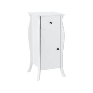 Meuble de salle de bain avec 1 porte 1 tiroir effet bois bl…