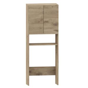 Meuble de salle de bain avec 2 portes et 1 étagère effet ch…