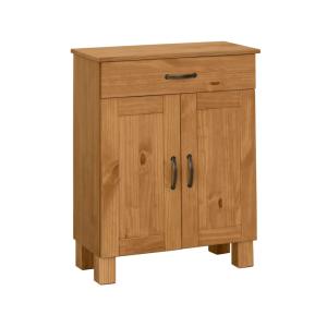 Meuble de salle de bain avec 2 portes et 1 tiroir en pin