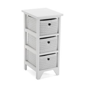 Meuble de salle de bain avec 3 tiroirs en imitation bois bl…