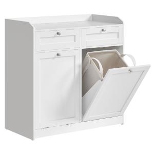 Meuble de salle de bain avec sac intérieur amovible blanc n…