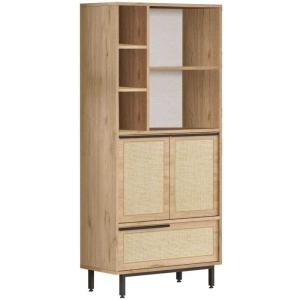 Meuble de salle de bain en aggloméré et effet cannage only