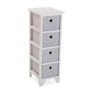 Meuble de salle de bain en aggloméré imitation bois blanc