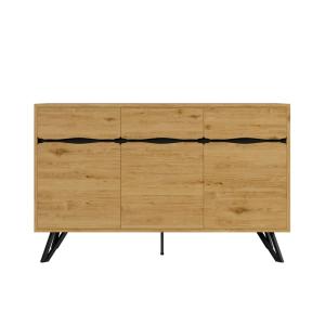 Meuble de salle de bain en bois naturel