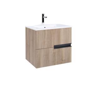 Meuble de salle de bains effet bois 46x80x54cm