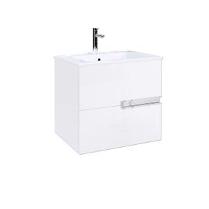 Meuble de salle de bains effet bois - 60 cm