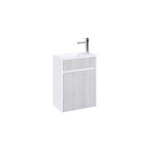 Meuble de salle de bains effet bois gris - 40 cm