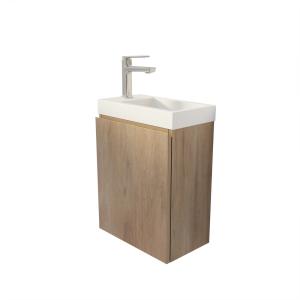 Meuble de salle de bains effet bois marron - 50x40 cm