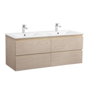 Meuble double vasque  suspendu avec plan vasque en céramiqu…