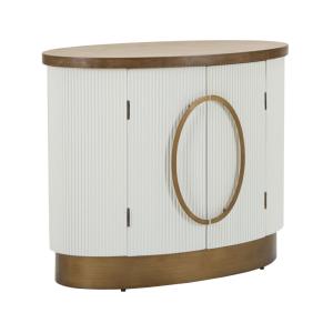 Meuble en bois blanc et marron 79x48x67 cm