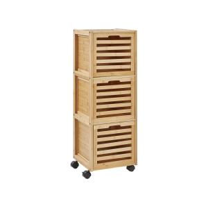 Meuble haut bambou 32 cm marron clair