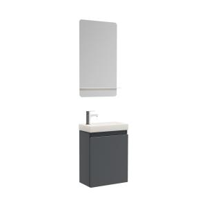 Meuble lave-mains    miroir tablette