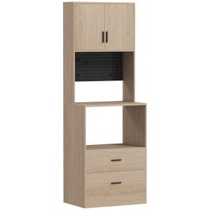 Meuble micro ondes 2 tiroirs 2 portes plan de travail bois…