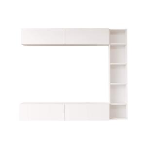 Meuble mural modulable blanc, 3 pièces