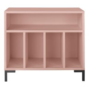 Meuble pour vinyles rose