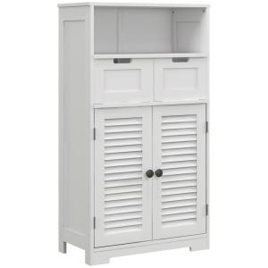 Meuble salle de bain placard 2 portes blanc