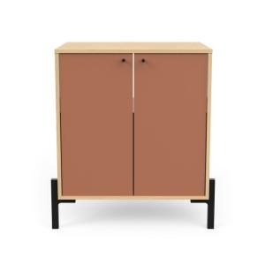 Meuble sous lavabo avec 2 portes en bois naturel 69 x 50 x…