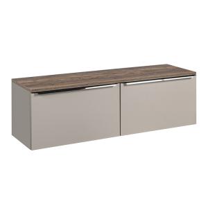Meuble sous-vasque 1 stratifiés taupe