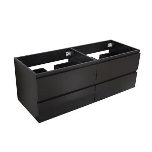 Meuble sous vasque 120 cm  Noir carbone