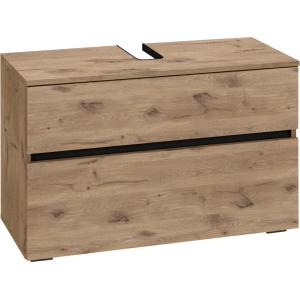 Meuble sous-vasque avec 1 abattant 1 tiroir en effet chêne…