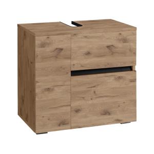 Meuble sous-vasque avec 1 porte 1 tiroir 1 abattant effet c…