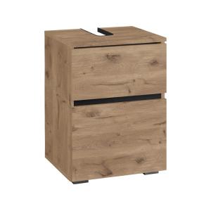 Meuble sous-vasque avec 1 porte en effet chêne L40