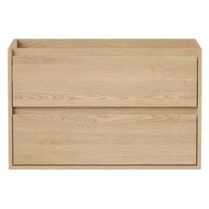 Meuble sous vasque effet bois