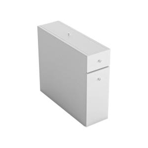 Meuble sous-vasque effet bois blanc 20x60h55 cm
