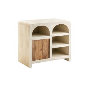 Meuble sous vasque en bois d'ingénierie blanc 90 cm