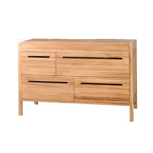 Meuble sous vasque en teck 140cm